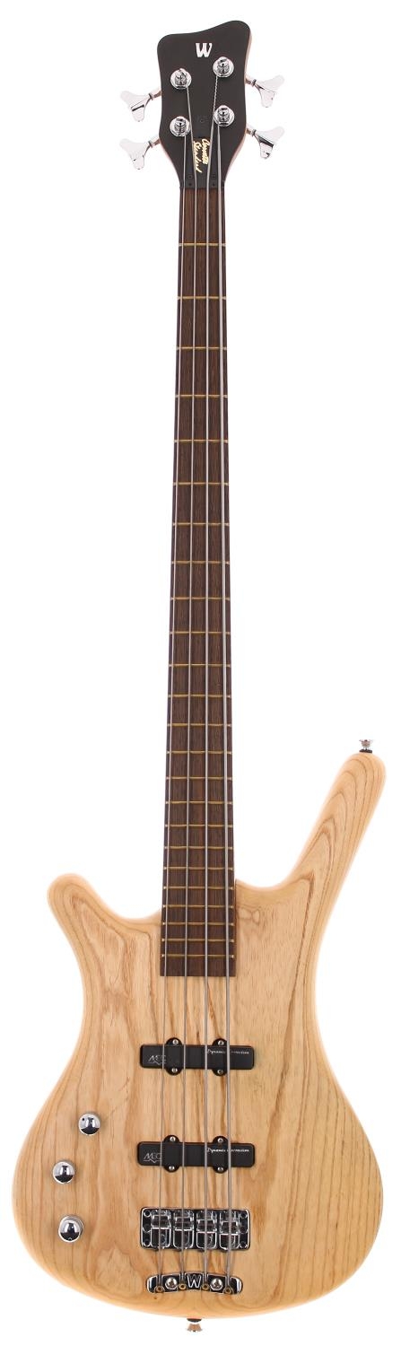 2003 Warwick Corvette Standard left-handed bass guitar, made in Germany;Â Body: natural finished
