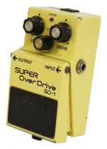 1986 Boss SD-1 Super Overdrive guitar pedal, made in Japan, black label *Please note: Gardiner