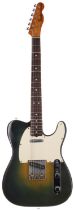 Composite Telecaster electric guitar comprising Fender and other parts, made in USA, circa 1974;