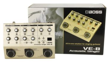 Boss VE-8 Acoustic Singer guitar pedal, boxed *Please note: Gardiner Houlgate do not guarantee the