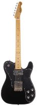 2019 Squier by Fender Telecaster Custom electric guitar, made in Indonesia; Body: black finish,