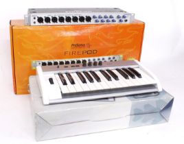 Pre Sonus Firepod Firewire recording interface rack unit; together with a Key Control 25XT USB