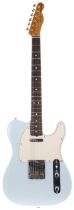 Composite Telecaster electric guitar comprising Fender and other parts; Body: sky blue refinished