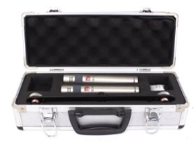 Pair of SE Electronics SE1A pencil microphones, with clamp and case *Please note: Gardiner