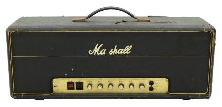 1978 Marshall JMP Master Model 50 watt Mk 2 lead guitar amplifier head, made in England, bearing