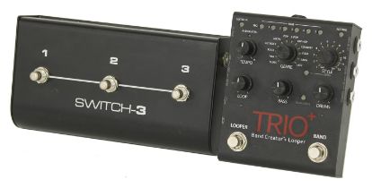 DigiTech Trio + band creator and looper guitar pedal, with TC Helicon Switch-3 footswitch (2) *