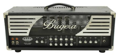 Bugera 333 Infinium 120 watt three channel valve guitar amplifier head, with pedal *Please note: