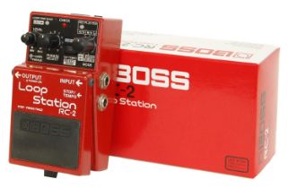 Boss RC-2 Loop Station guitar pedal, boxed *Please note: Gardiner Houlgate do not guarantee the full