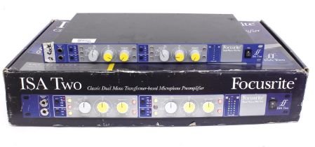 Focusrite ISA TWO dual mono mic pre rack unit, boxed *Please note: Gardiner Houlgate do not