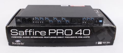 Focusrite Saffire Pro 40 firewire audio interface, boxed *Please note: Gardiner Houlgate do not