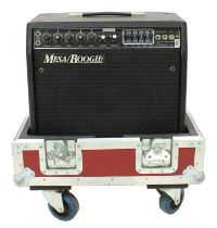 1980s Mesa Boogie Studio 22 guitar amplifier, made in USA, bearing a Matt Snowball Hire stencil to
