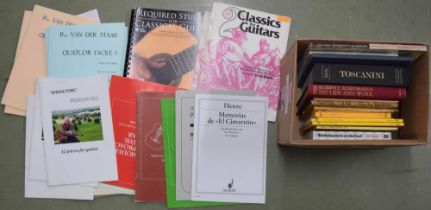 Quantity of various hardback and paperback books, relating to guitars and other instruments and
