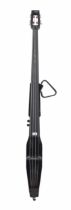 Rocketmusic Stagg electric stick double bass, metallic black finish, 63" long overall, soft case