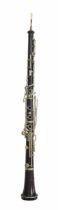 African blackwood German system oboe with German silver keywork, signed V.Kohlert Sons, Makers,