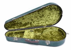 Calton plush lined case for a pear shaped mandolin