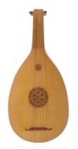 Fine small modern medieval style lute by and labelled David van Edwards, Made for Martin Best,