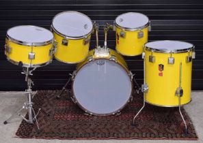 Eddie Ryan 1988 signed Custom made 5 piece drum kit, with Split Mahogany Shells in Tony William