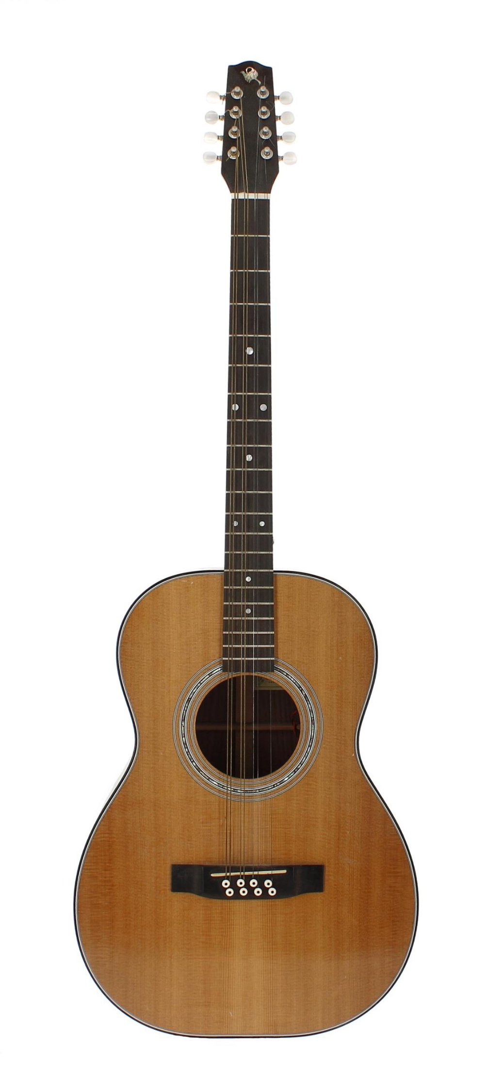 Good modern bouzouki by and labelled Vince Hockey, Southampton.England, no. 1091, with guitar shaped