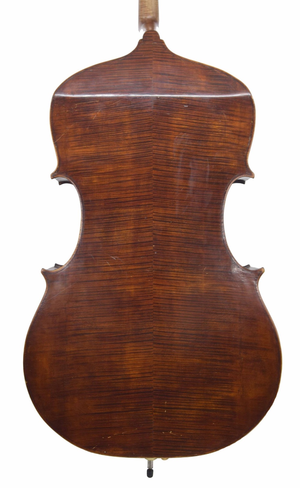 Good 20th century Hungarian double bass, unlabelled, back length 44", stop length 23 1/2" and - Bild 2 aus 3