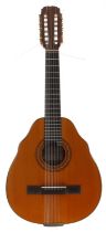 Good contemporary Spanish laud (type of cittern) with twelve strings (six double courses) labelled