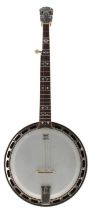 Good Gibson "Ball Bearing" Mastertone five string banjo with replacement neck made by Adrian Farmer,