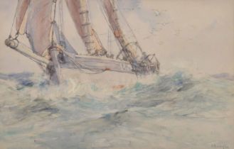 Arthur John Trevor Briscoe RE., (1873-1943) - "Close Hauled", signed and dated '26 (1926), also