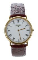 Longines Les Grandes Classiques gold plated and stainless steel gentleman's wristwatch, reference