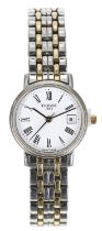 Tissot Tradition bicolour lady's wristwatch, reference no. T825/925, serial no. 11xxx, white dial