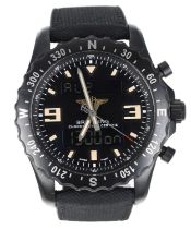 Breitling Chronospace Military Special Edition DLC-coated stainless steel gentleman's wristwatch,