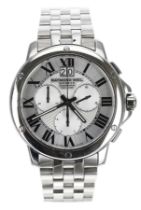 Raymond Weil Tango Geneve Chronograph stainless steel gentleman's wristwatch, reference no. 4891,