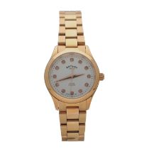 Rotary Oxford Diamond rose gold plated lady's wristwatch, 28mm