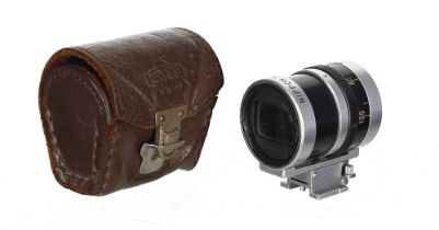 Nikon Nippon Kogaku varifocal finder, in leather case