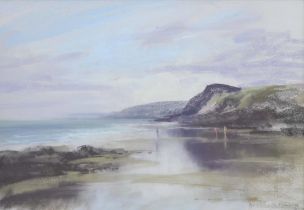 Aubrey Phillips R.W.A., P.S. (20th/21st century) - "A Summer Evening at the Pembrokeshire Coast",