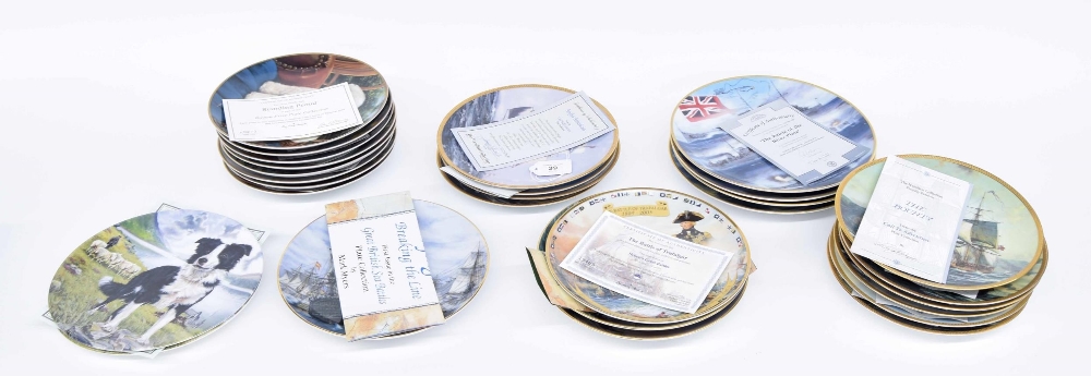 Group of collectors maritime history plates, including Hamilton Collection 'Call To Adventure', '