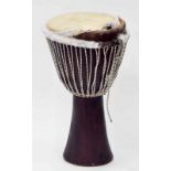 African Djembe drum, 24" high (the skin i need of a re-stretch)