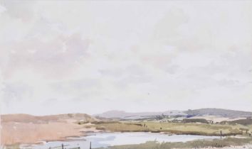 Edward Wesson RI., RSMA., RBA., RI., (1910-1983) - Extensive landscape scene, possibly on the Sussex