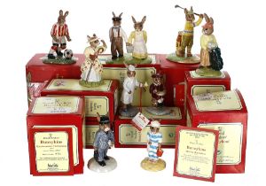 Royal Doulton Bunnykins - Jack & Jill, Little Jack Horner, Wee Willie Winkie, Little Bo Peep, On The