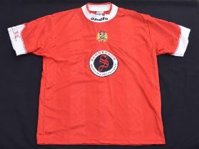 Bristol City - Short sleeved red (home) football shirt, Lotto (manufacturer), Sanderson Computer