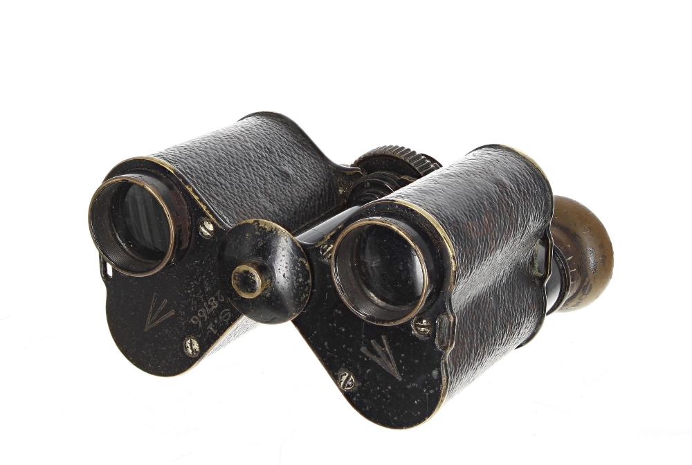 Pair of Warner & Swasey Prism Power 6 military issue binoculars, early 20th century with broad - Image 2 of 2