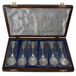 'The Masterpieces of Donatello' - cased set of six St. James's House Collection silver spoons,