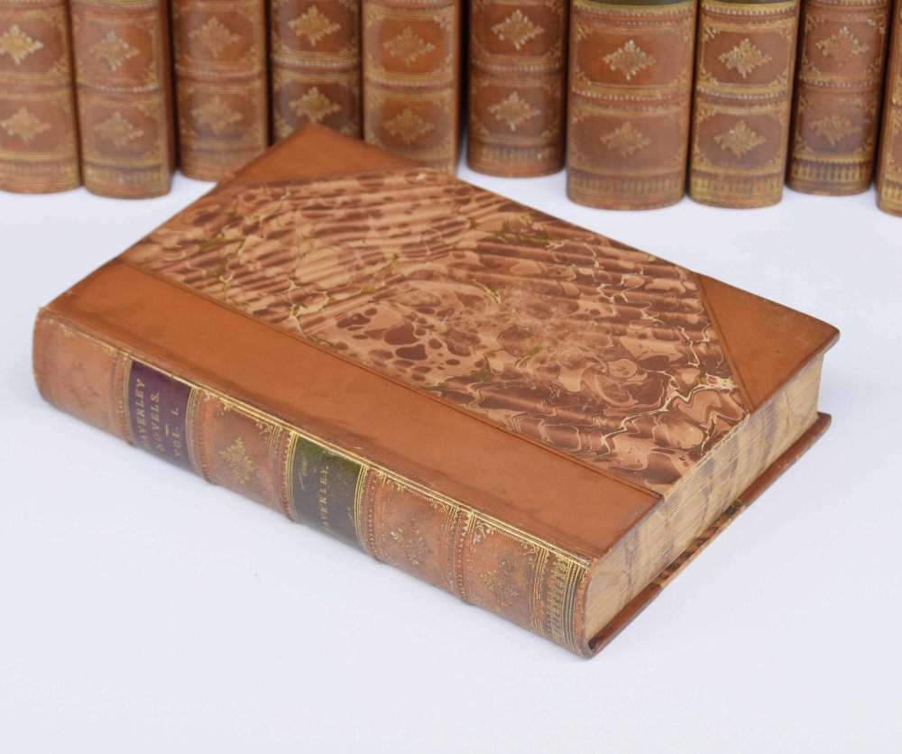 Set of twenty-four leather-bound Waverly Novels by Sir Walter Scott, Bart., The Border Editions, - Image 2 of 3