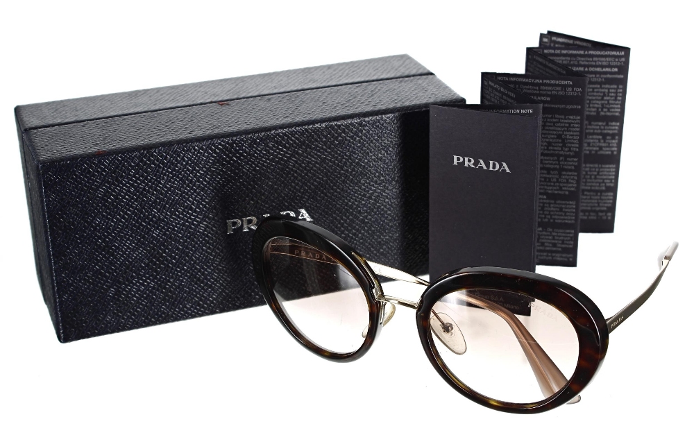 Prada SPR 16Q sunglasses, made in Italy, with Prada box and information leaflet