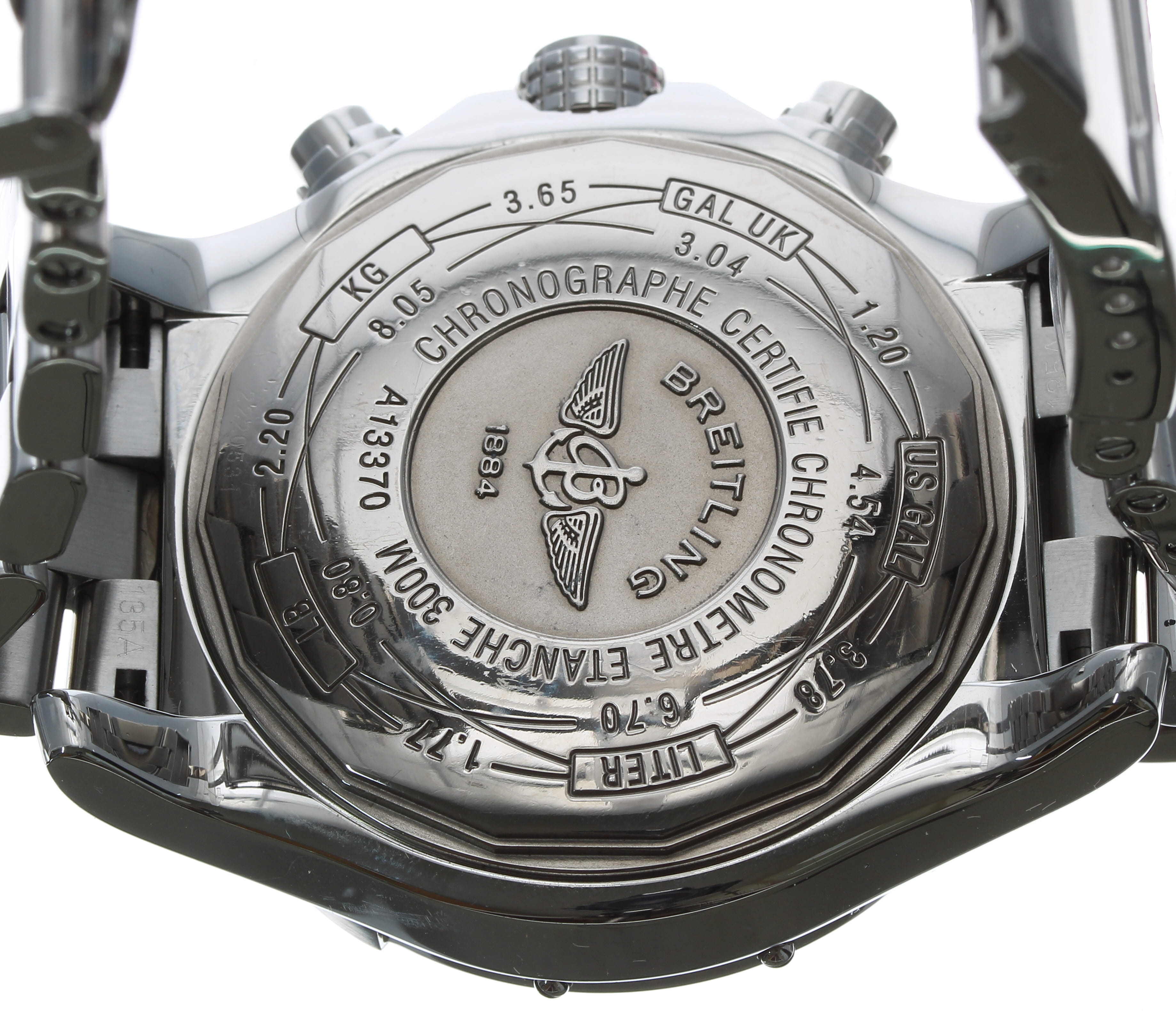 Breitling Super Avenger Chronograph automatic stainless steel gentleman's wristwatch, reference - Image 2 of 2