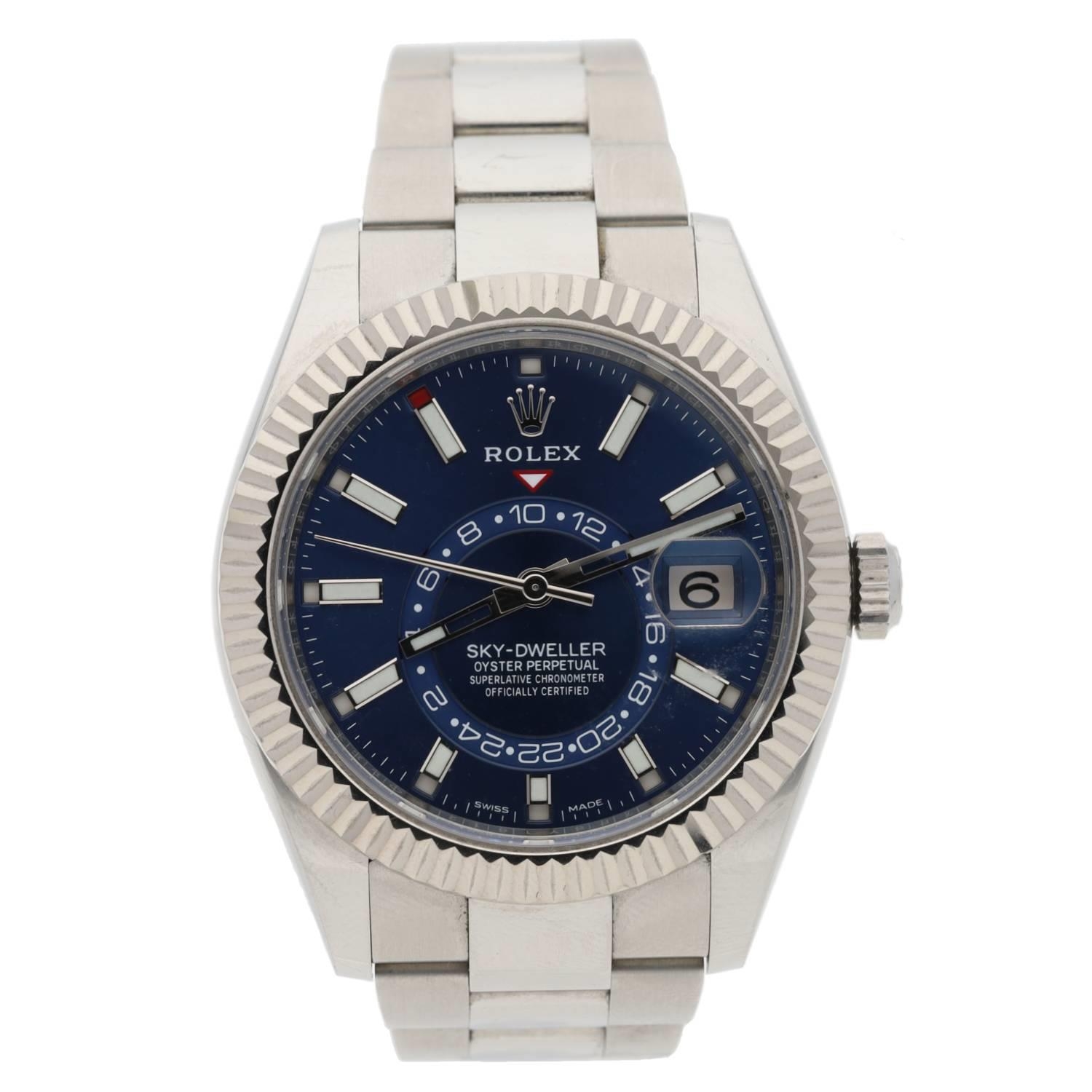 Rolex Oyster Perpetual Sky-Dweller gentleman’s wristwatch, reference no. 326934, serial no.