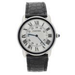 Cartier Ronde Solo stainless steel gentleman’s wristwatch, reference no. 2934, serial no.
