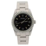 Rolex Oyster Perpetual mid-size stainless steel wristwatch, reference no. 67480, serial no. N463xxx,