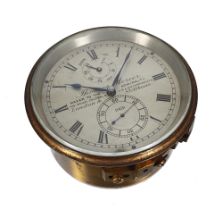 Thomas Mercer two-day marine chronometer, the 4" silvered dial signed Thomas Mercer, Maker to the