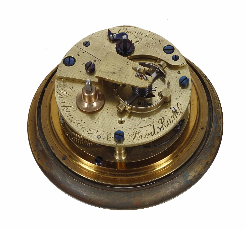 Parkinson & Frodsham two-day marine chronometer, the 4" silvered dial signed Parkinson & Frodsham, - Image 2 of 4