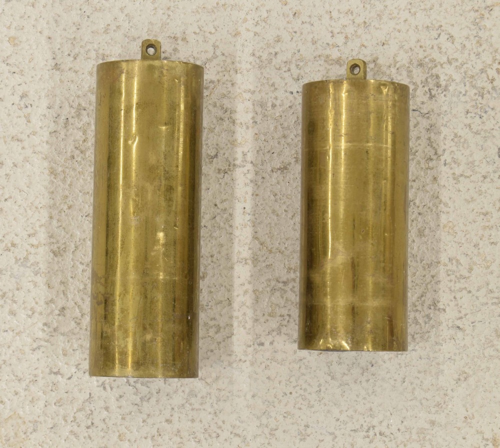 Two brass cased weights (2)