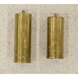 Two brass cased weights (2)